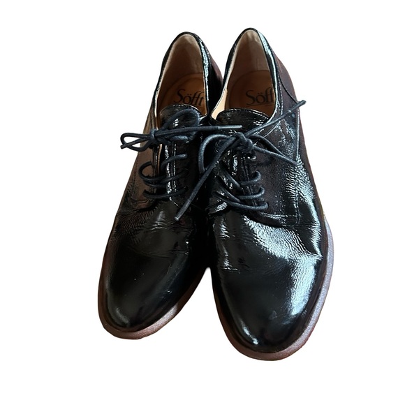 Sofft Patience Black Patent Pumps Sofft Patent Leather Shoes Size 7.5M - Picture 4 of 10